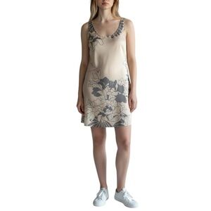 Club Monaco silk floral ombré sleeveless dress size 10 excellent condition